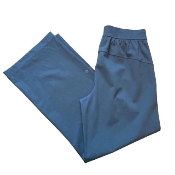 Lululemon Women's Swift Mid-Rise Wide-Leg Pant Navy Blue Size Medium - Picture 1 of 16